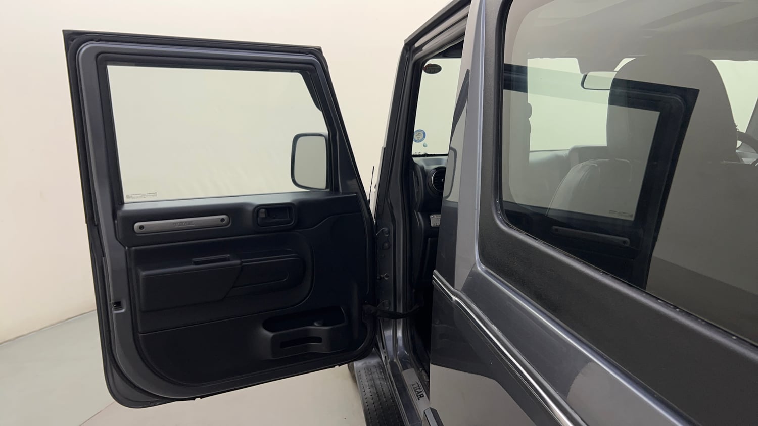 Used 2023 mahindra Thar LX Hard Top Petrol MT 4WD Petrol Manual interior LEFT FRONT DOOR OPEN VIEW