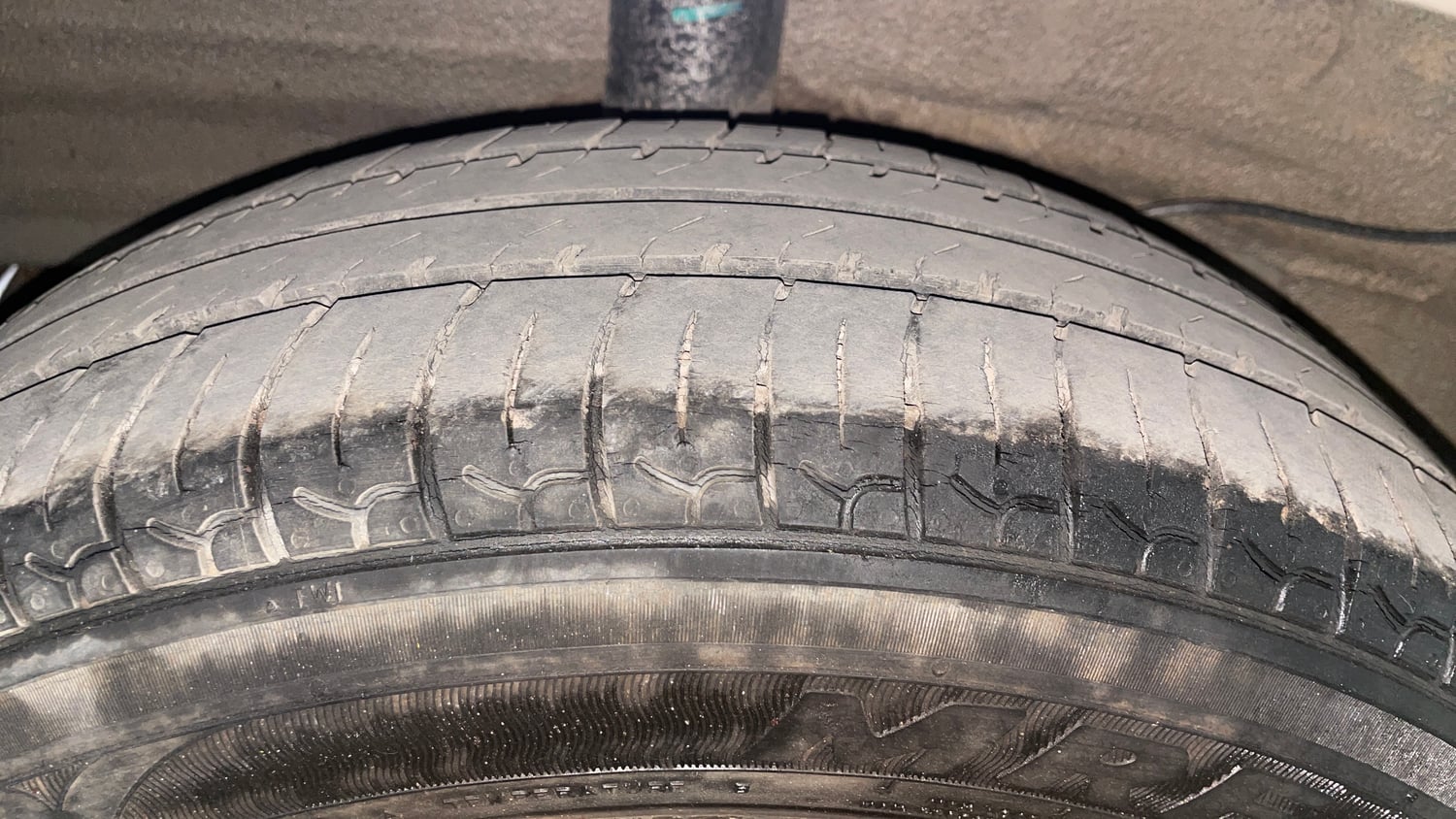Used 2022 Hyundai Santro Sportz Petrol Manual tyres RIGHT REAR TYRE TREAD VIEW