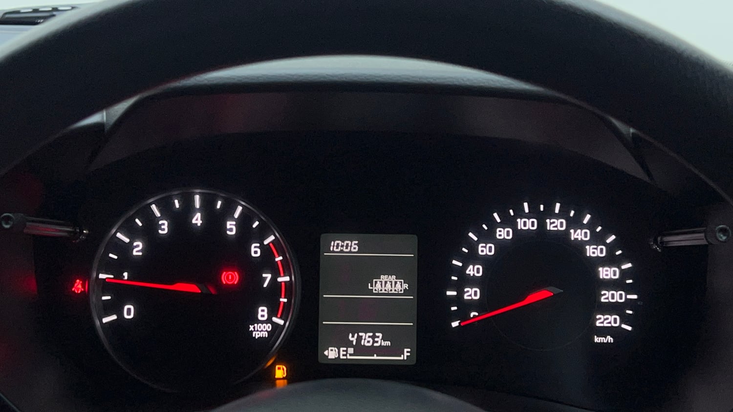 Used 2026 Maruti Suzuki Swift LXi Petrol Manual interior CLUSTERMETER VIEW