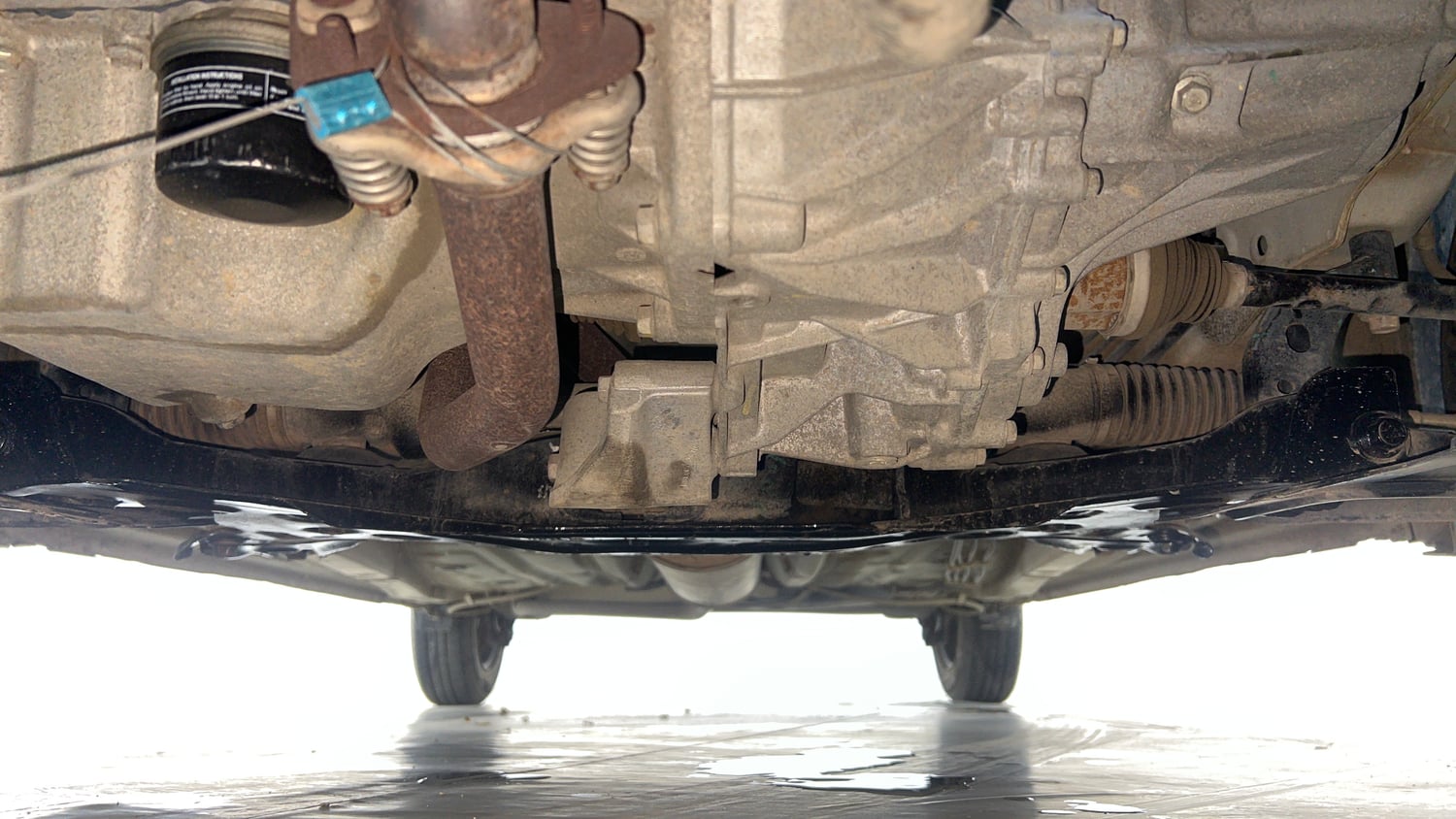 Used 2020 Maruti Suzuki Wagon R 1.0 VXi 1.0 AMT Petrol Automatic extra FRONT LEFT UNDERBODY VIEW