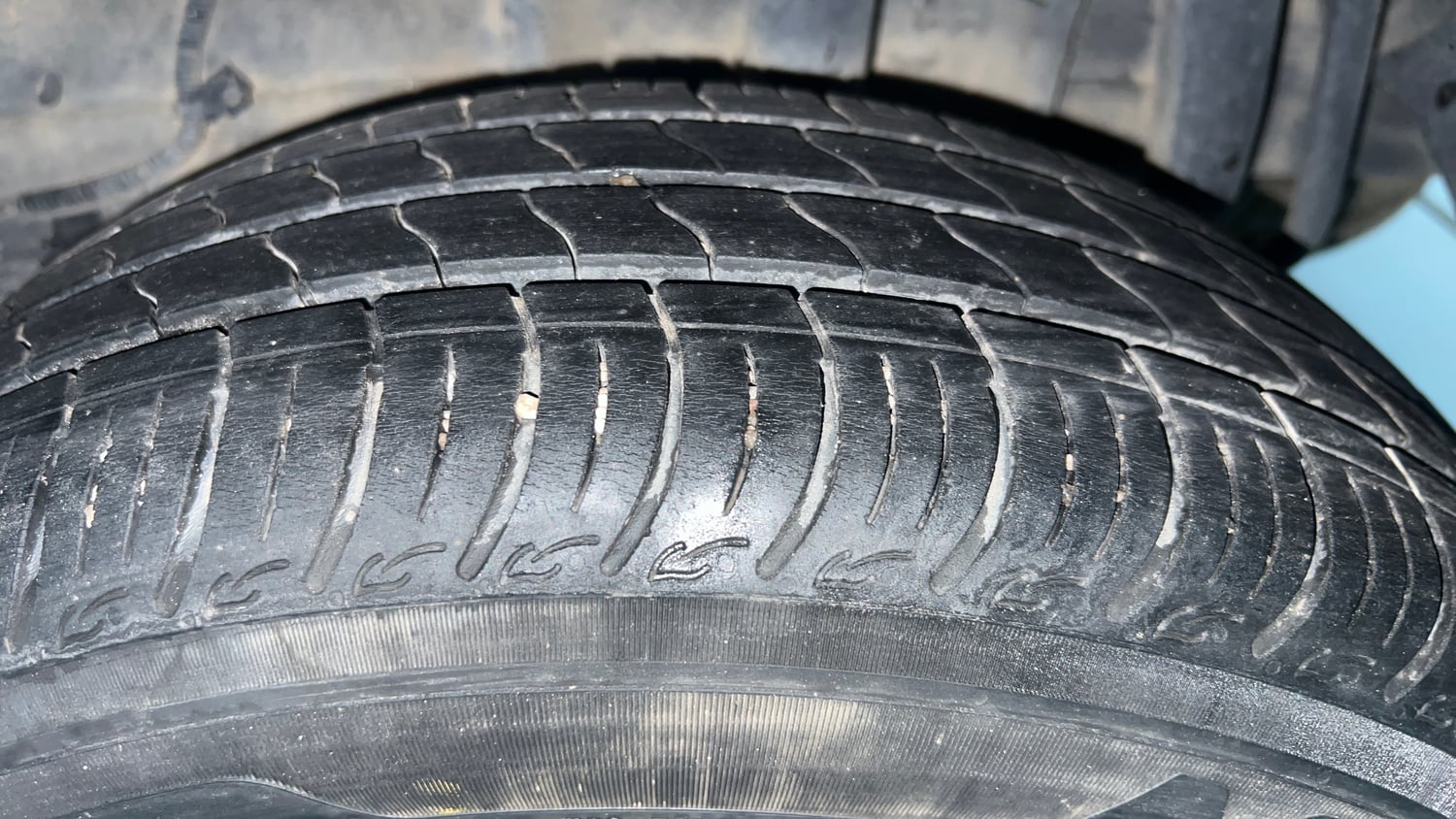 Used 2024 Tata Tigor XM iCNG Cng Manual tyres LEFT REAR TYRE TREAD VIEW