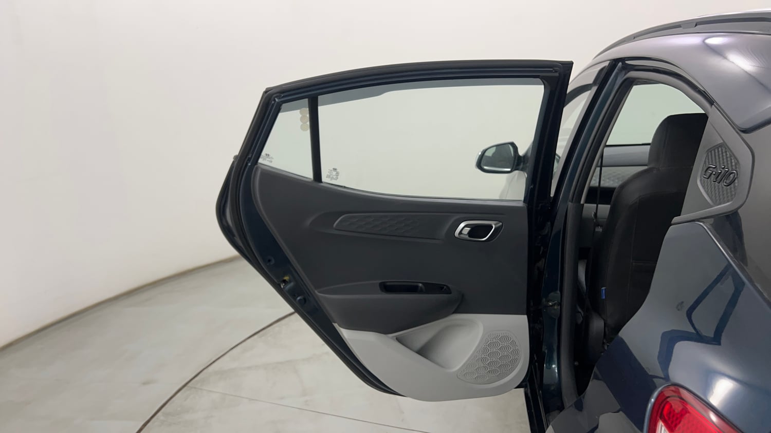 Used 2021 Hyundai Grand i10 Nios Sportz AMT 1.2 Kappa VTVT Petrol Automatic interior LEFT REAR DOOR OPEN VIEW