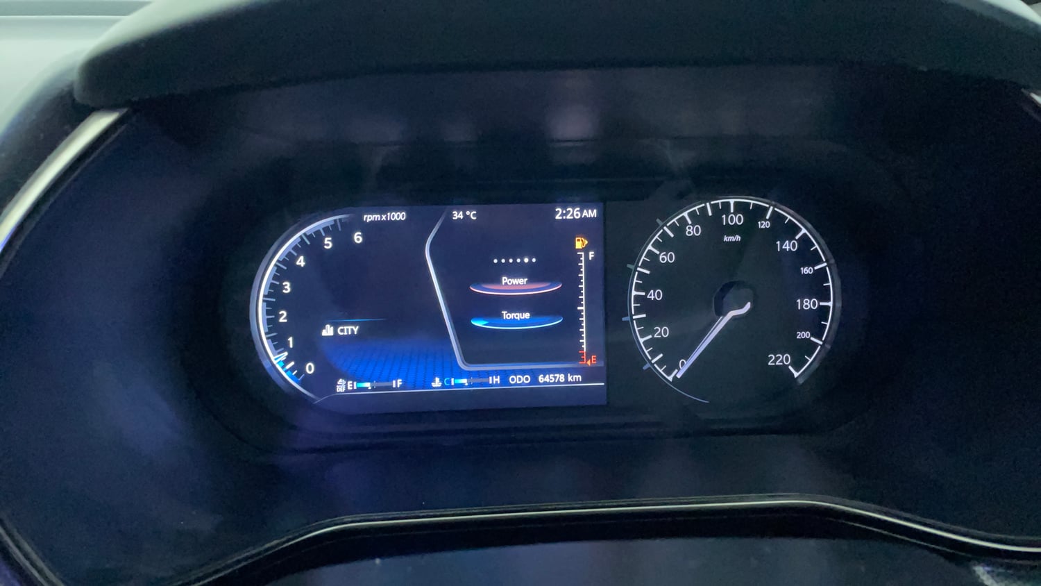 Used 2022 Tata Harrier XZ Plus Dark Edition Diesel Manual interior CLUSTERMETER VIEW