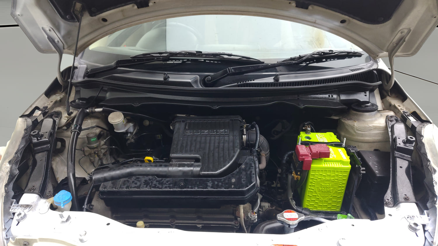 Used 2014 Maruti Suzuki Swift Dzire VXI Petrol Manual engine ENGINE & BONNET OPEN FRONT VIEW
