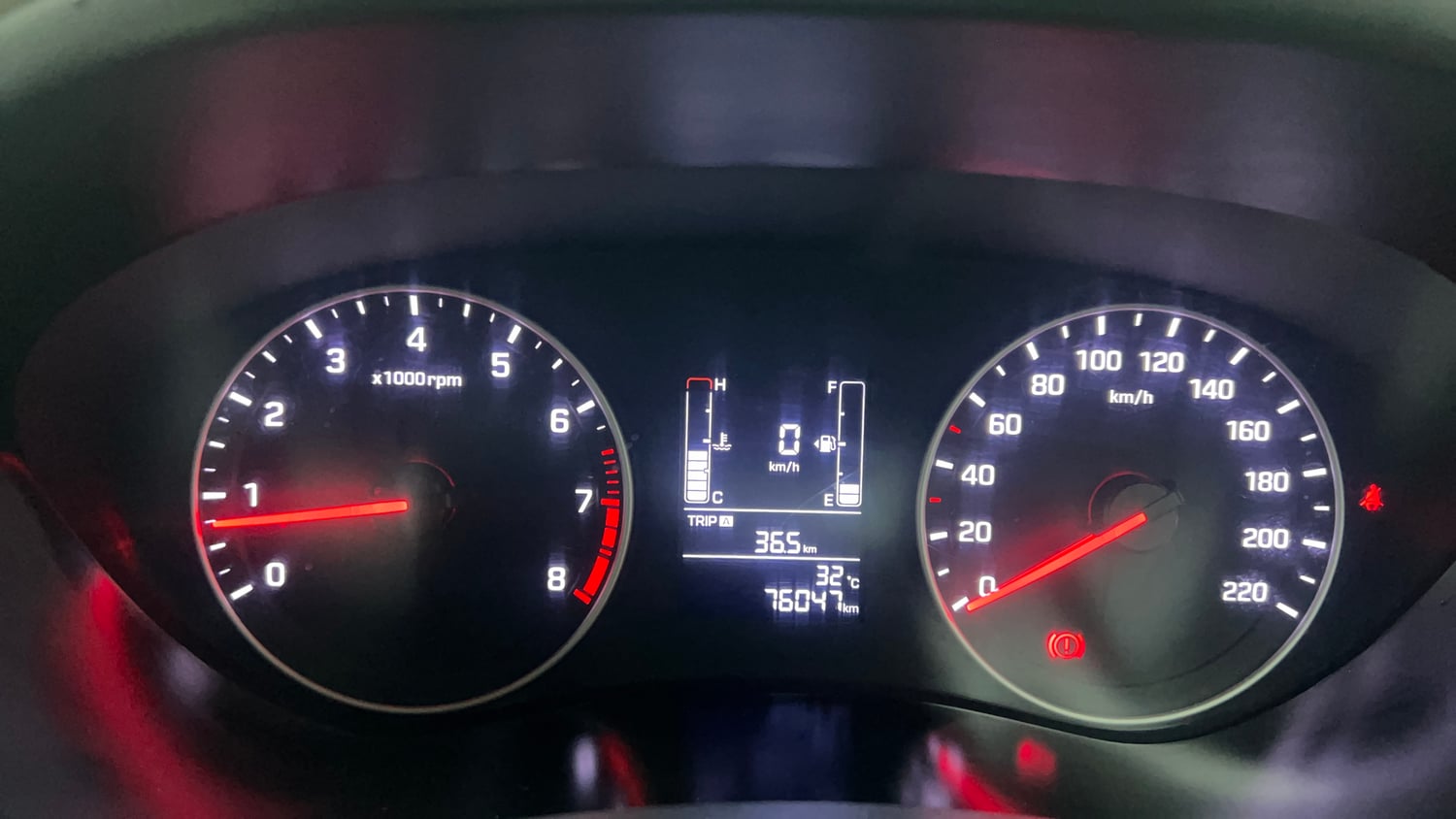 Used 2019 Hyundai Elite i20 Sportz Plus 1.2 Petrol Manual interior CLUSTERMETER VIEW