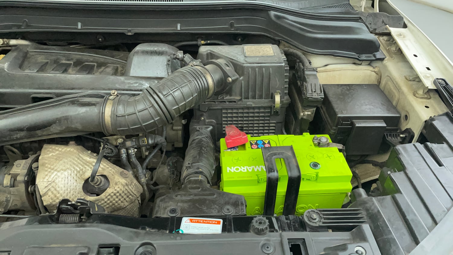 Used 2022 Mahindra XUV 300 W8 (O) 1.5 Diesel AMT Diesel Automatic engine ENGINE LEFT SIDE VIEW