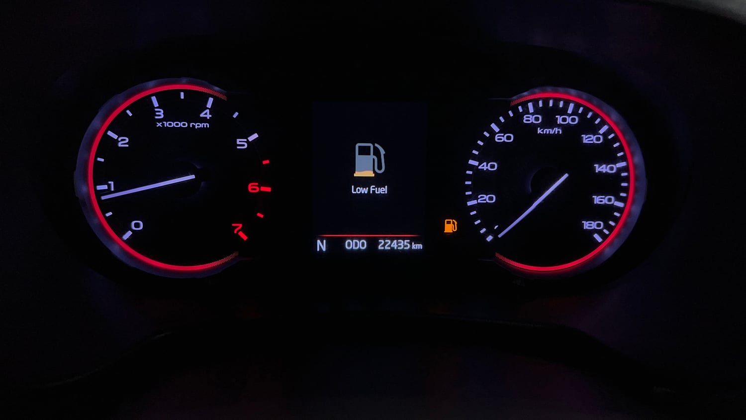 Used 2023 mahindra Thar LX Hard Top Petrol MT 4WD Petrol Manual interior CLUSTERMETER VIEW