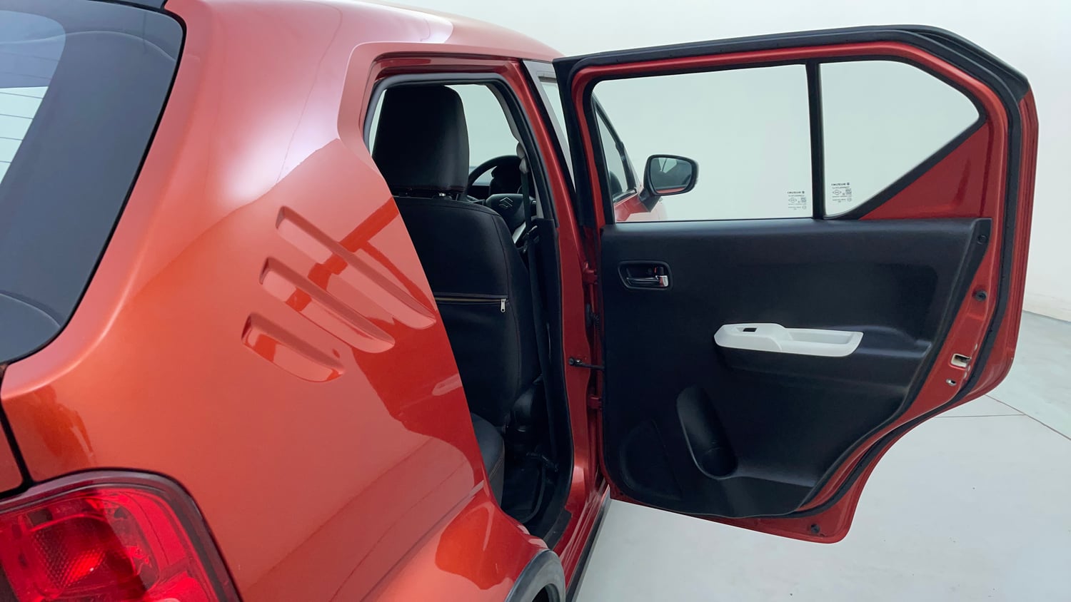 Used 2017 Maruti Suzuki Ignis Zeta 1.2 AMT Petrol Automatic interior RIGHT REAR DOOR OPEN VIEW