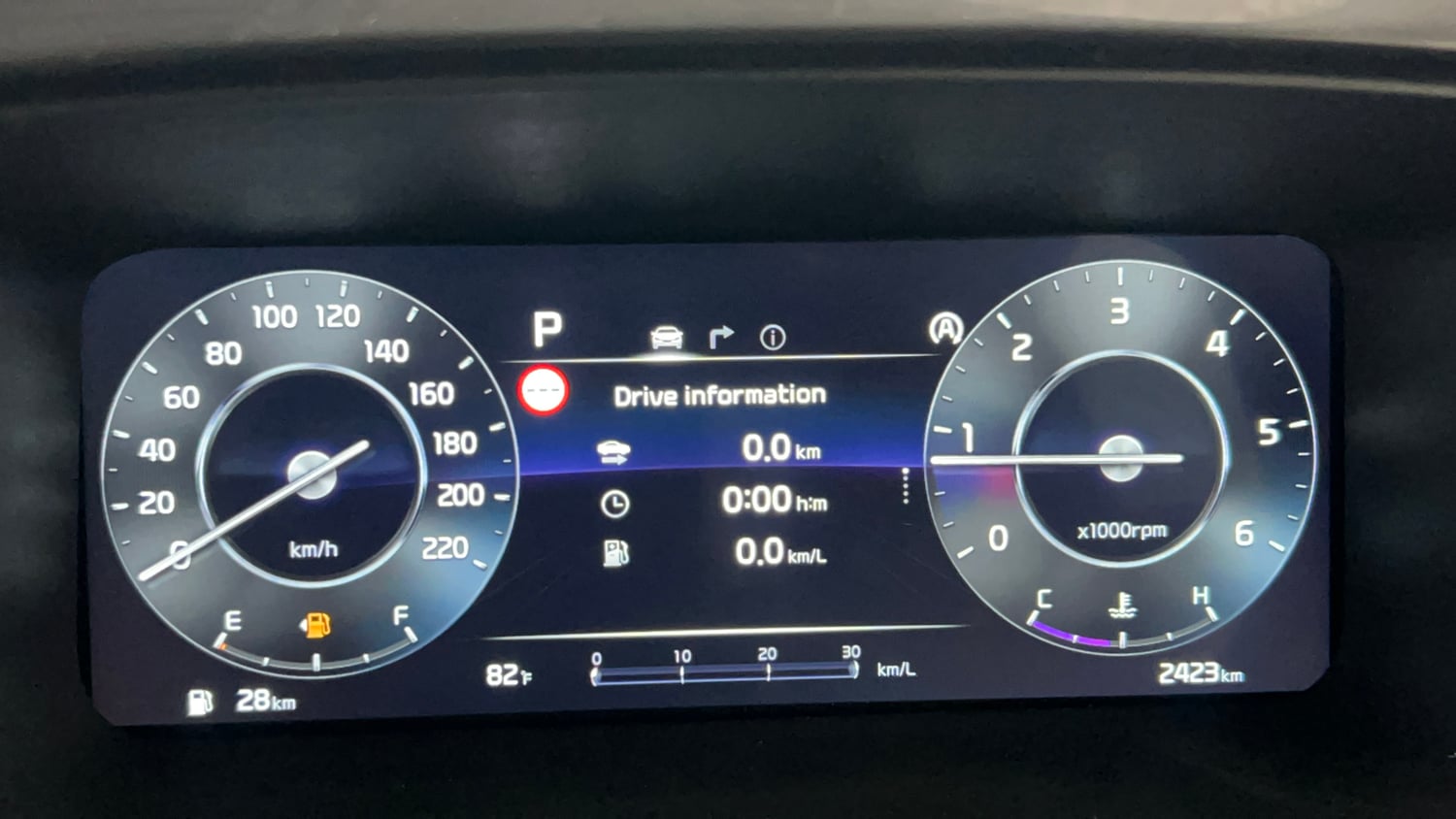 Used 2024 Kia Carens Luxury Plus 1.5 Diesel AT 7 STR Diesel Automatic interior CLUSTERMETER VIEW