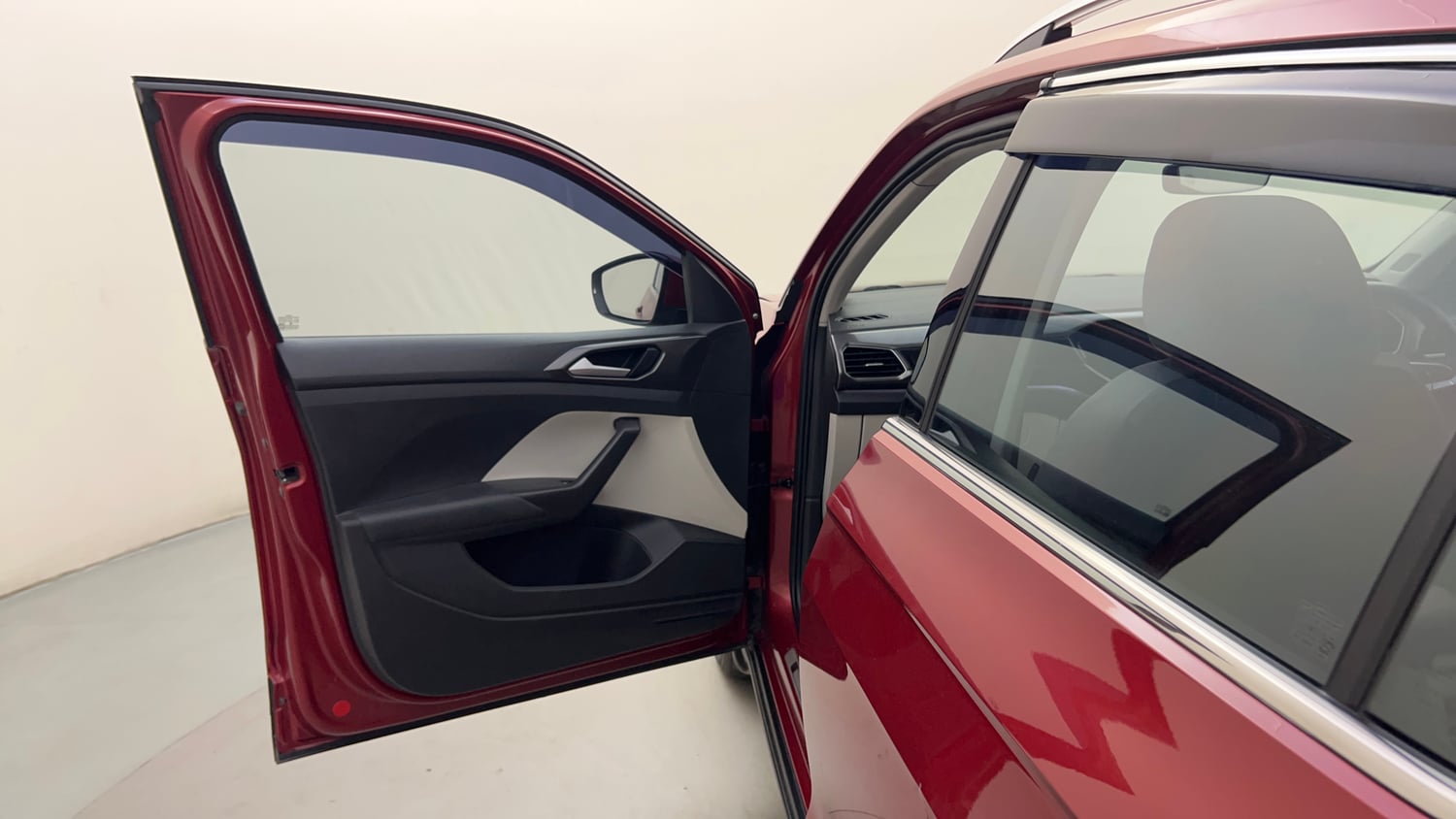 Used 2023 Volkswagen Taigun Topline 1.0 TSI AT Petrol Automatic interior LEFT FRONT DOOR OPEN VIEW