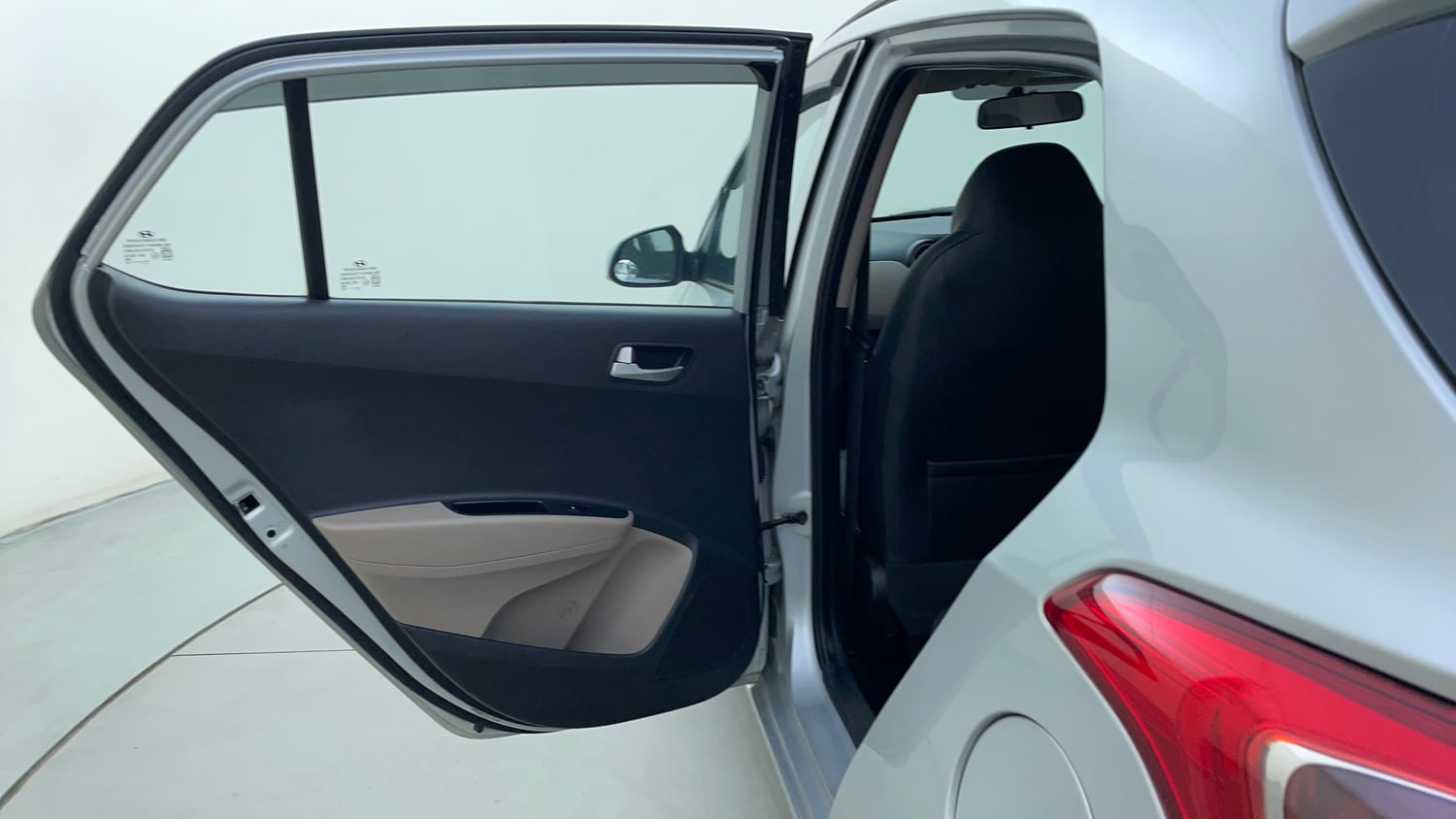 Used 2015 Hyundai Grand i10 Sportz 1.2 Kappa VTVT Petrol Manual interior LEFT REAR DOOR OPEN VIEW