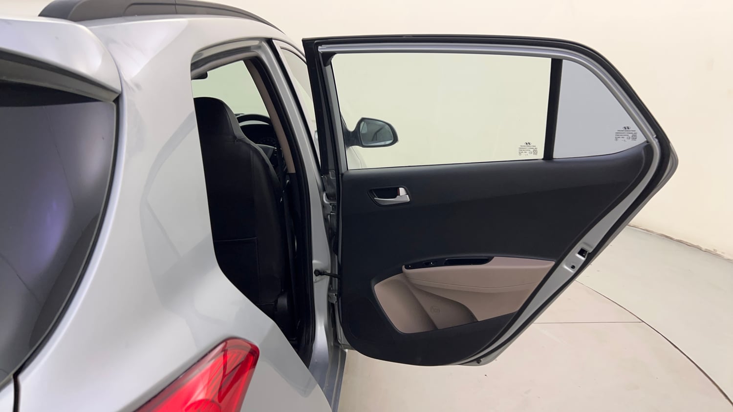 Used 2019 Hyundai Grand i10 Asta 1.2 Kappa VTVT Petrol Manual interior RIGHT REAR DOOR OPEN VIEW
