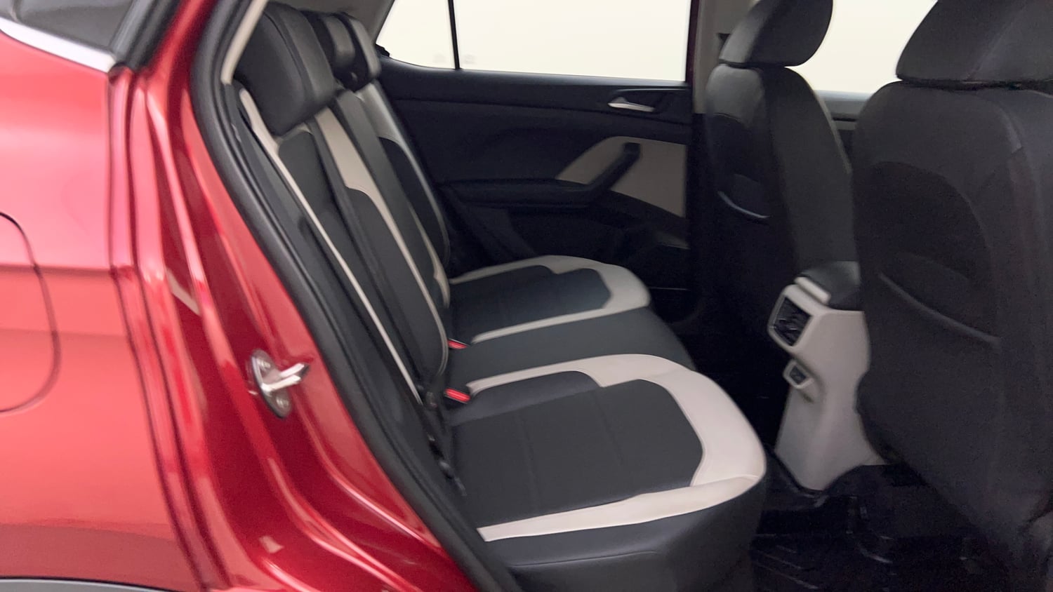Used 2023 Volkswagen Taigun Topline 1.0 TSI AT Petrol Automatic interior RIGHT SIDE REAR DOOR CABIN VIEW