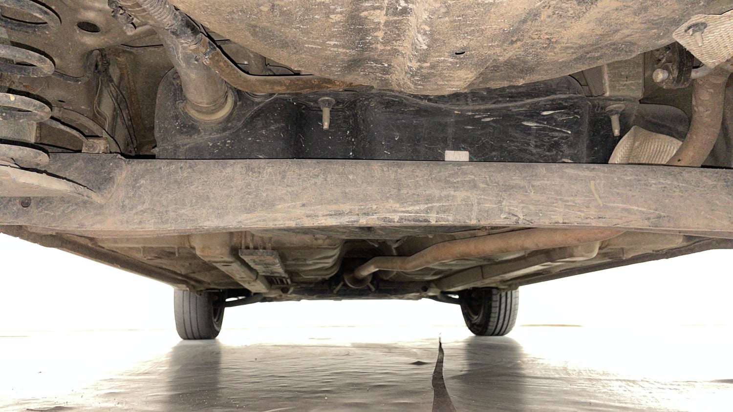 Used 2022 Hyundai Santro Sportz Petrol Manual extra REAR UNDERBODY VIEW (TAKEN FROM REAR)