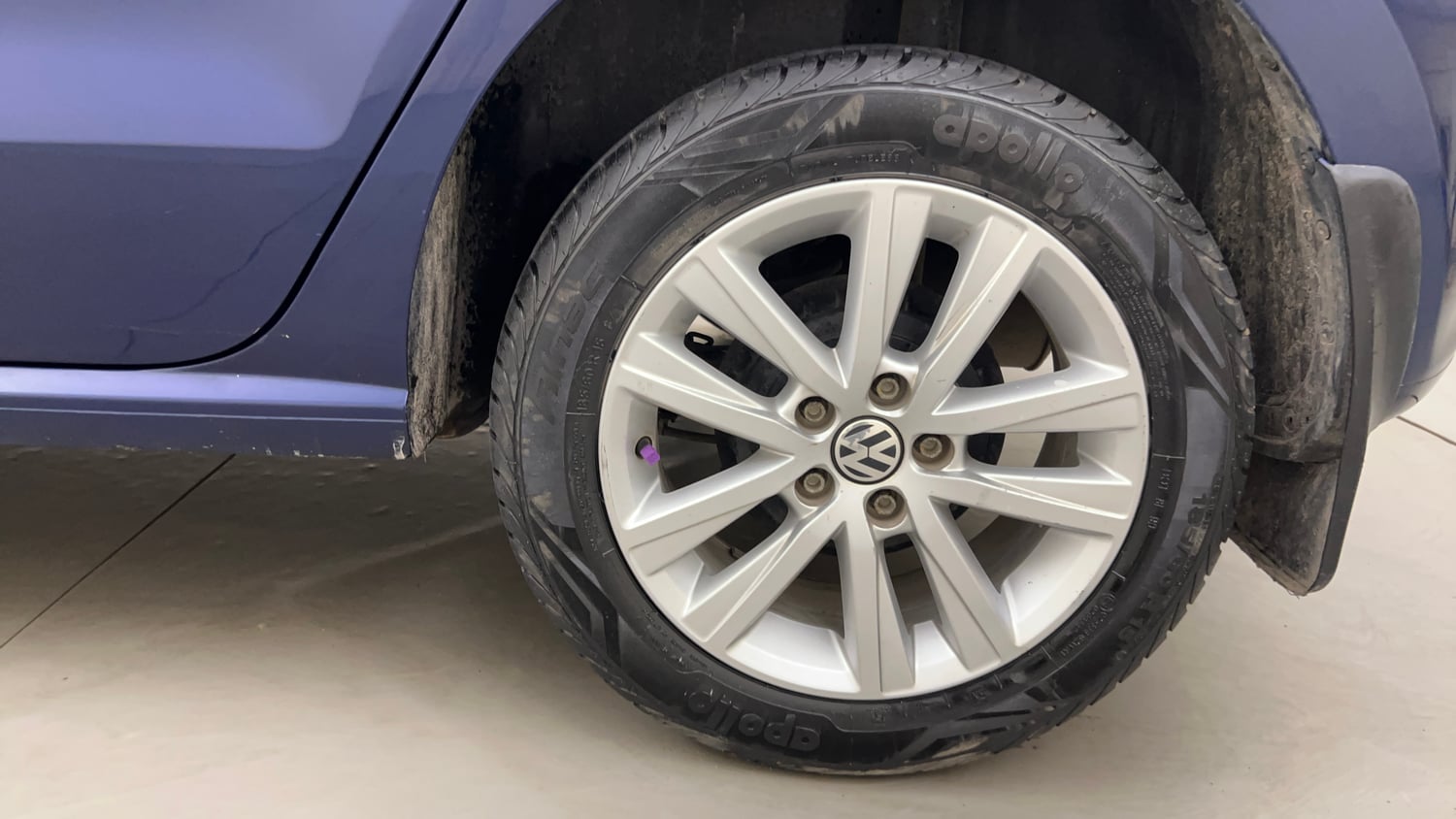 Used 2014 Volkswagen Polo Highline1.2L (P) Petrol Manual tyres LEFT REAR TYRE RIM VIEW