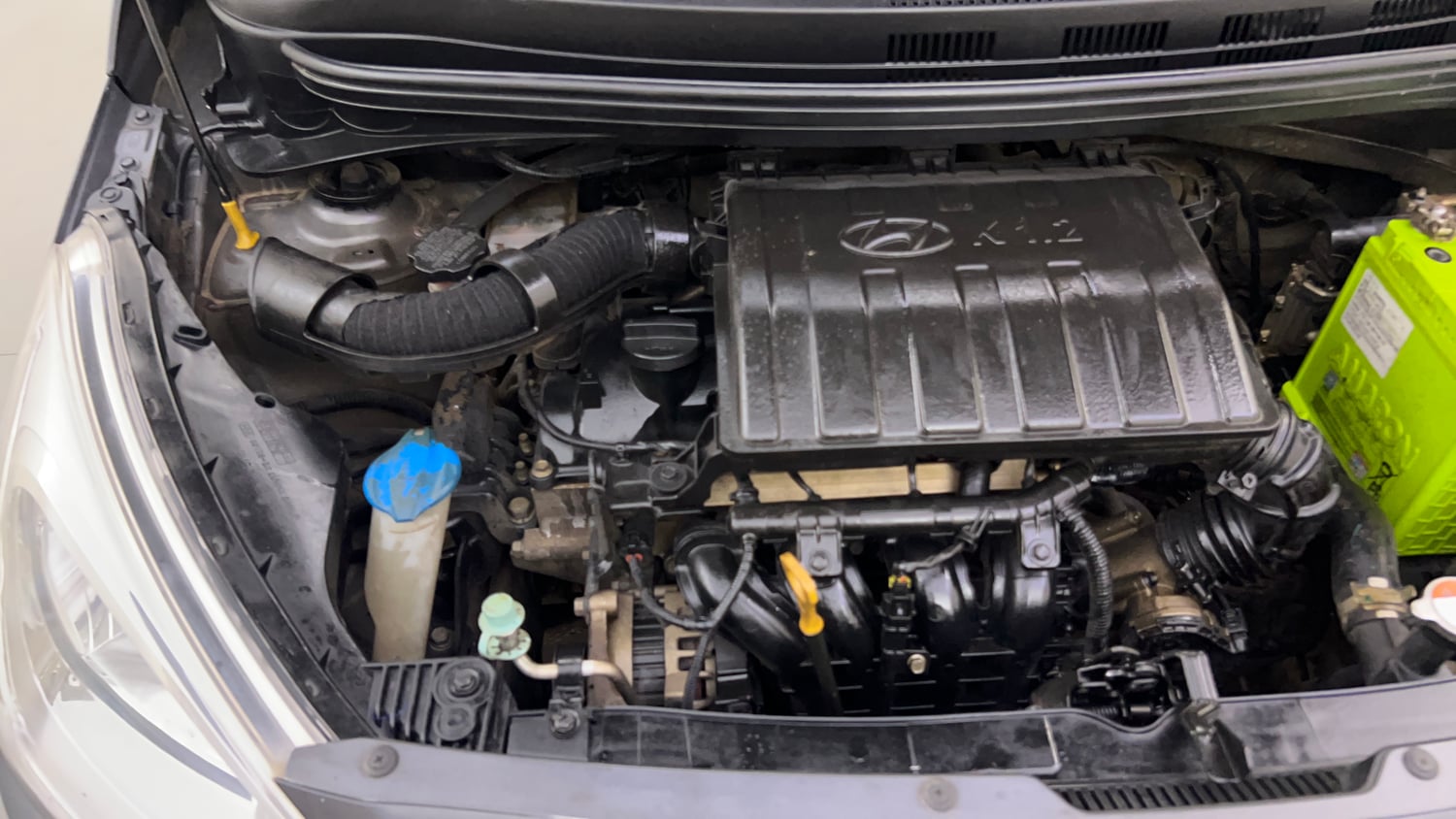 Used 2015 Hyundai Grand i10 Asta 1.2 Kappa VTVT Petrol Manual engine ENGINE RIGHT SIDE VIEW