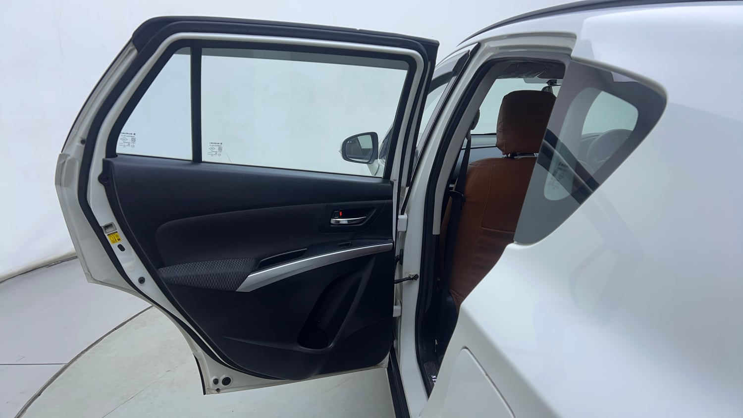 Used 2021 Maruti Suzuki S-Cross Zeta AT Petrol Automatic interior LEFT REAR DOOR OPEN VIEW