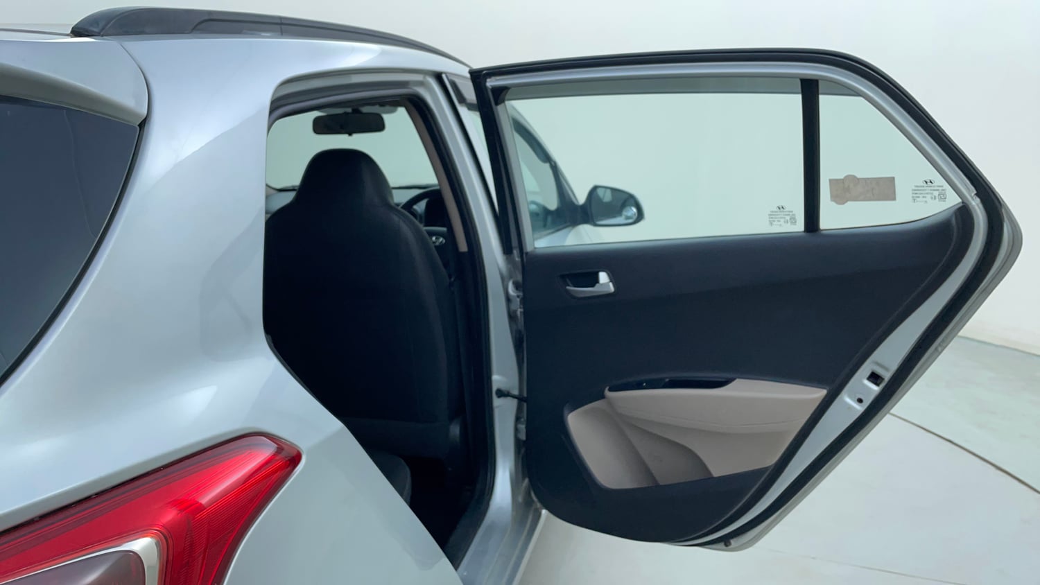 Used 2015 Hyundai Grand i10 Sportz 1.2 Kappa VTVT Petrol Manual interior RIGHT REAR DOOR OPEN VIEW