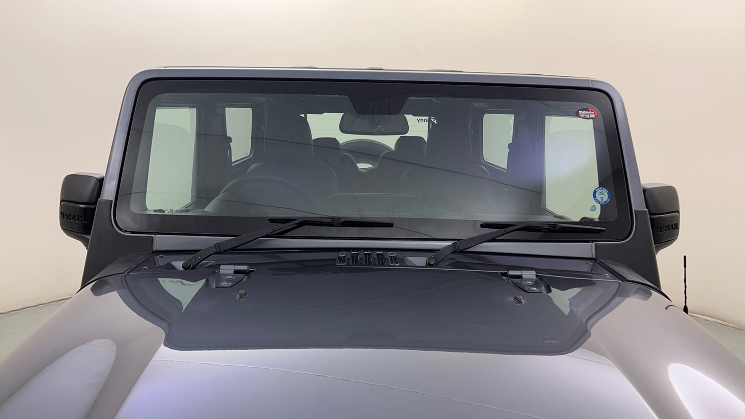 Used 2023 mahindra Thar LX Hard Top Petrol MT 4WD Petrol Manual exterior FRONT WINDSHIELD VIEW