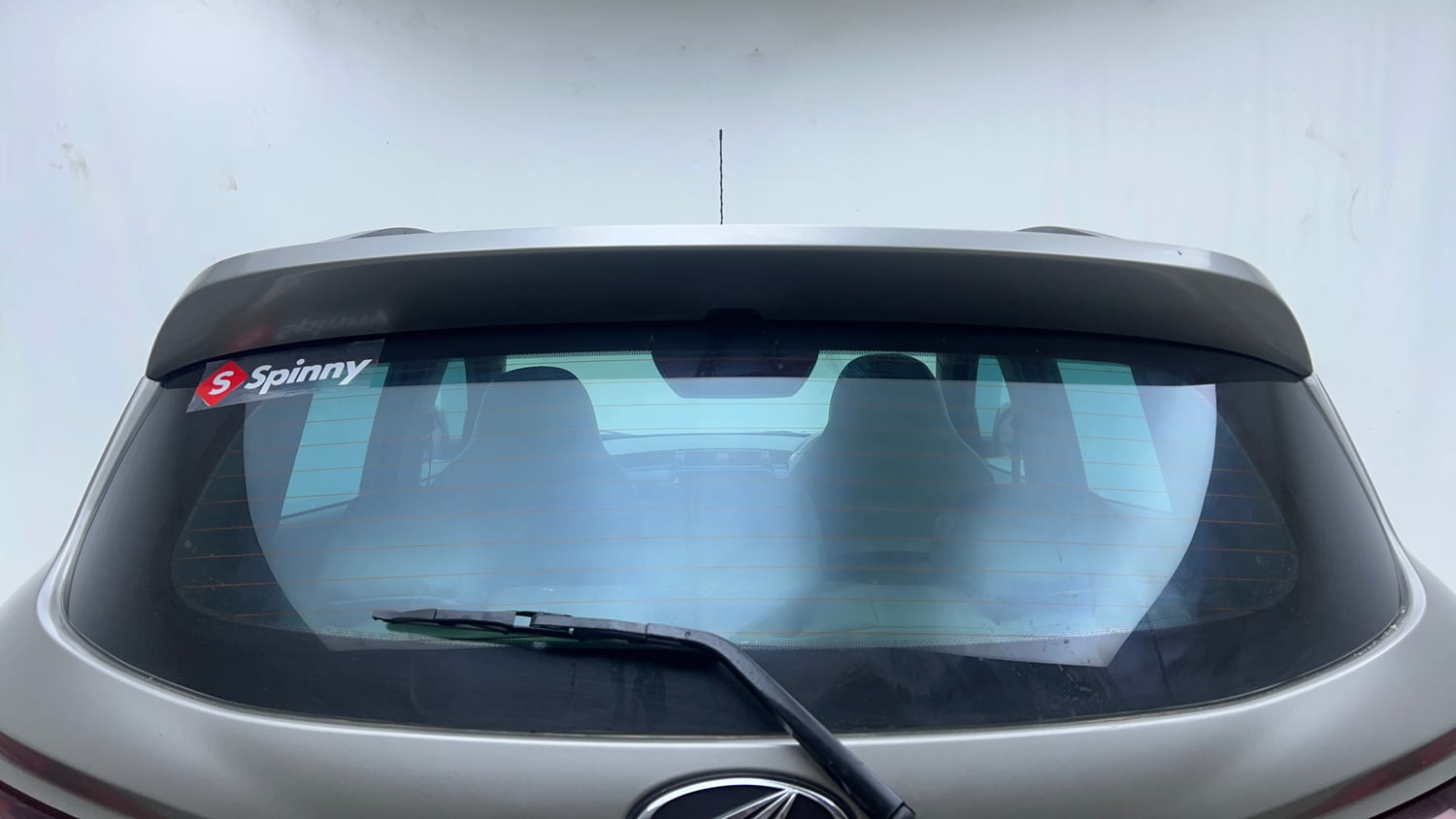 Used 2016 Mahindra KUV100 K6+ 6 STR Petrol Manual exterior BACK WINDSHIELD VIEW