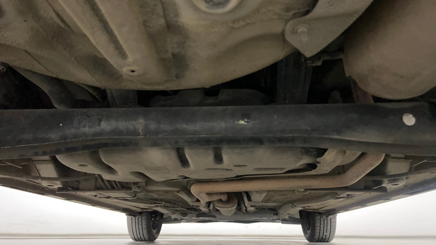 Used 2025 Hyundai New i20 Asta (O) 1.2 IVT Petrol Automatic extra REAR UNDERBODY VIEW (TAKEN FROM REAR)