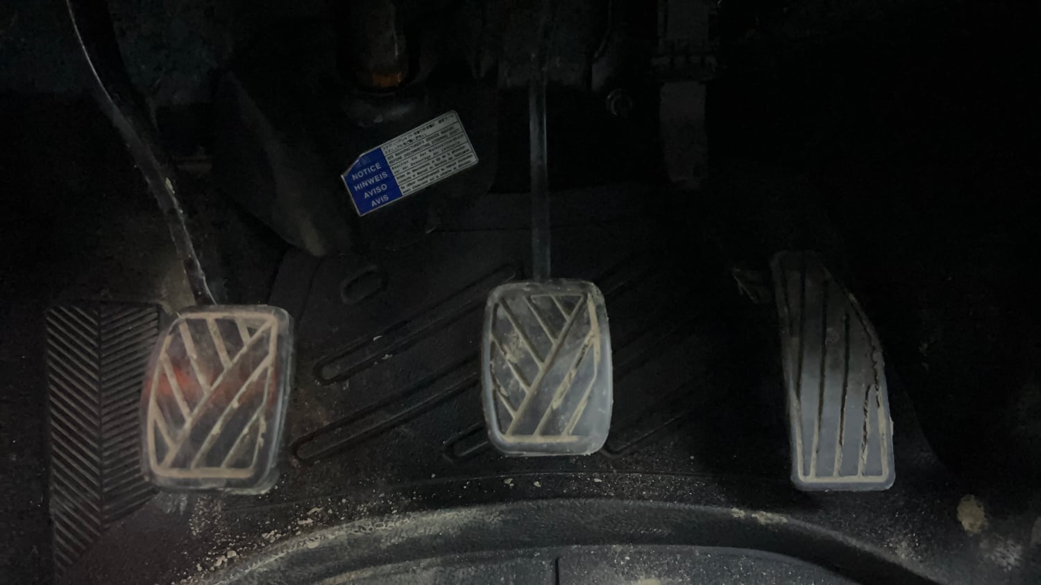 Used 2017 Maruti Suzuki Baleno Zeta 1.2 Petrol Manual interior PEDALS VIEW
