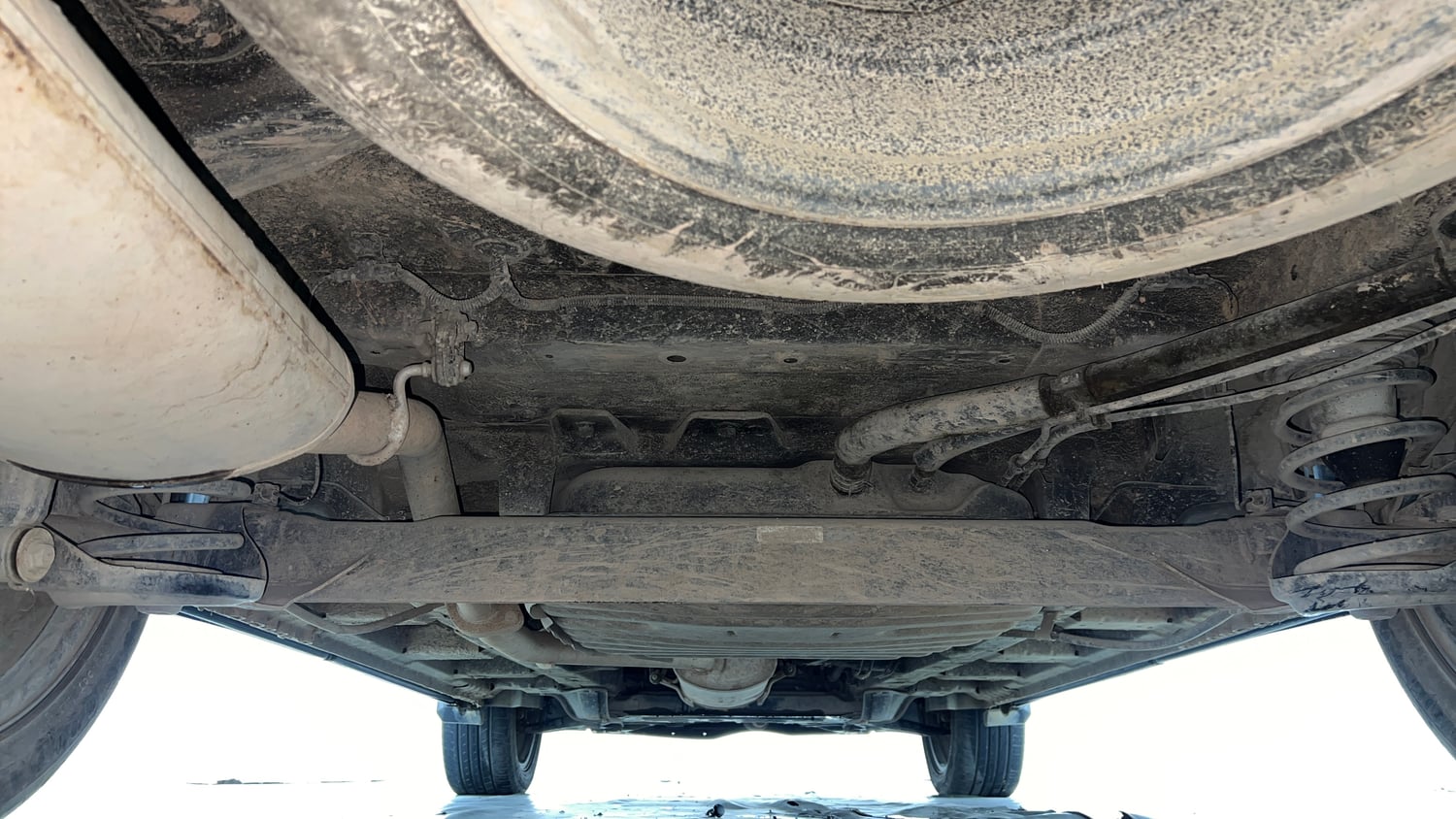 Used 2021 MG Motors Hector Sharp 1.5 Petrol Turbo Hybrid MT Dual Tone Hybrid Manual extra REAR UNDERBODY VIEW (TAKEN FROM REAR)