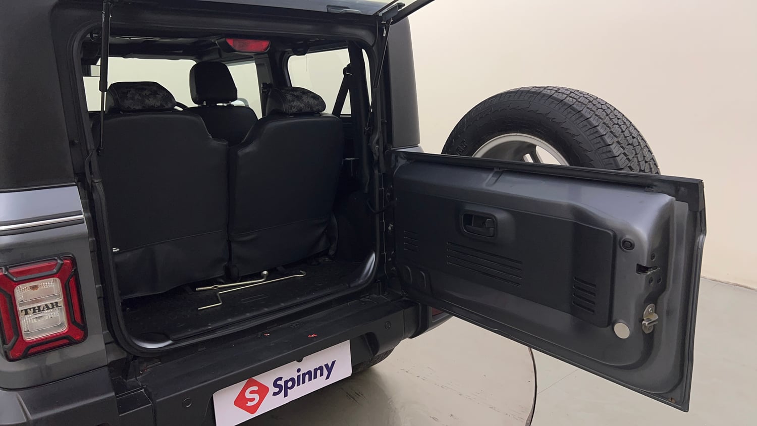 Used 2023 mahindra Thar LX Hard Top Petrol MT 4WD Petrol Manual interior DICKY DOOR OPEN VIEW