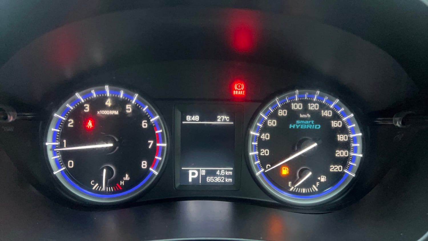 Used 2021 Maruti Suzuki S-Cross Zeta AT Petrol Automatic interior CLUSTERMETER VIEW