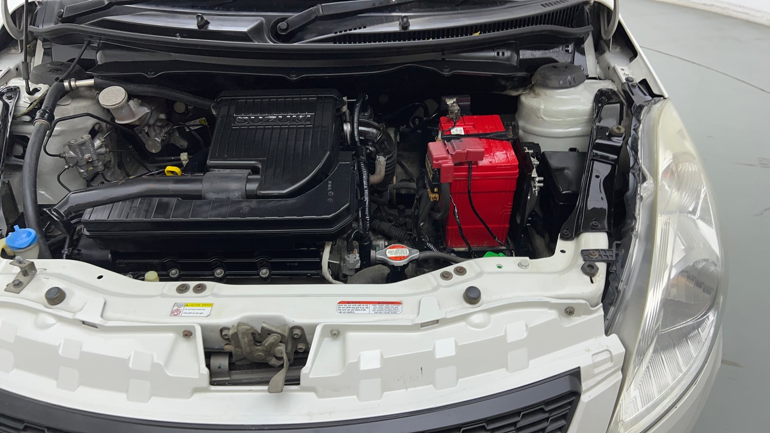 Used 2017 Maruti Suzuki Swift Lxi (O) Petrol Manual engine ENGINE LEFT SIDE VIEW