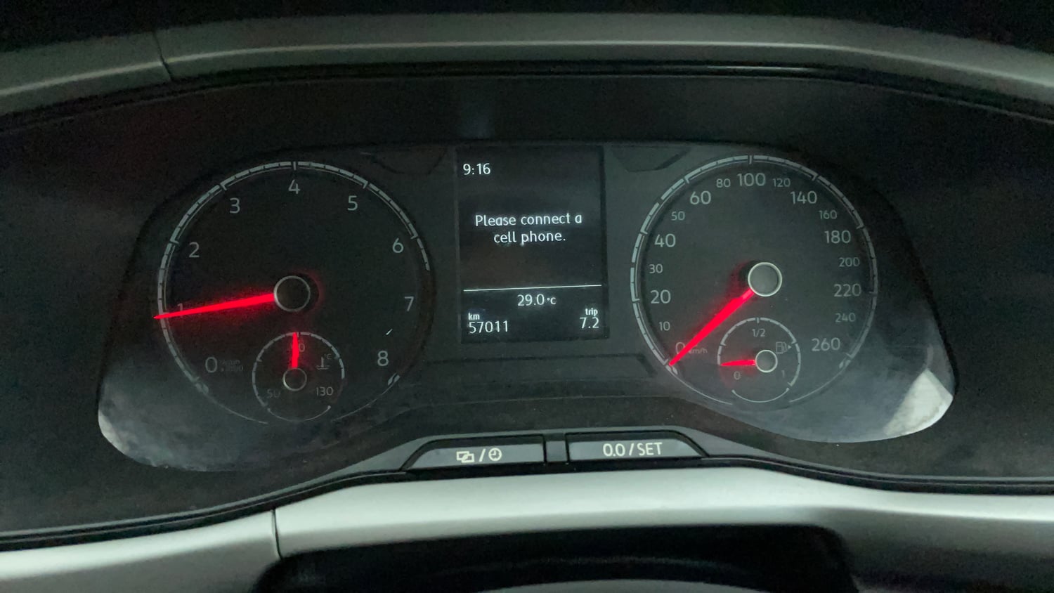 Used 2022 Volkswagen Taigun Highline 1.0 TSI MT Petrol Manual interior CLUSTERMETER VIEW