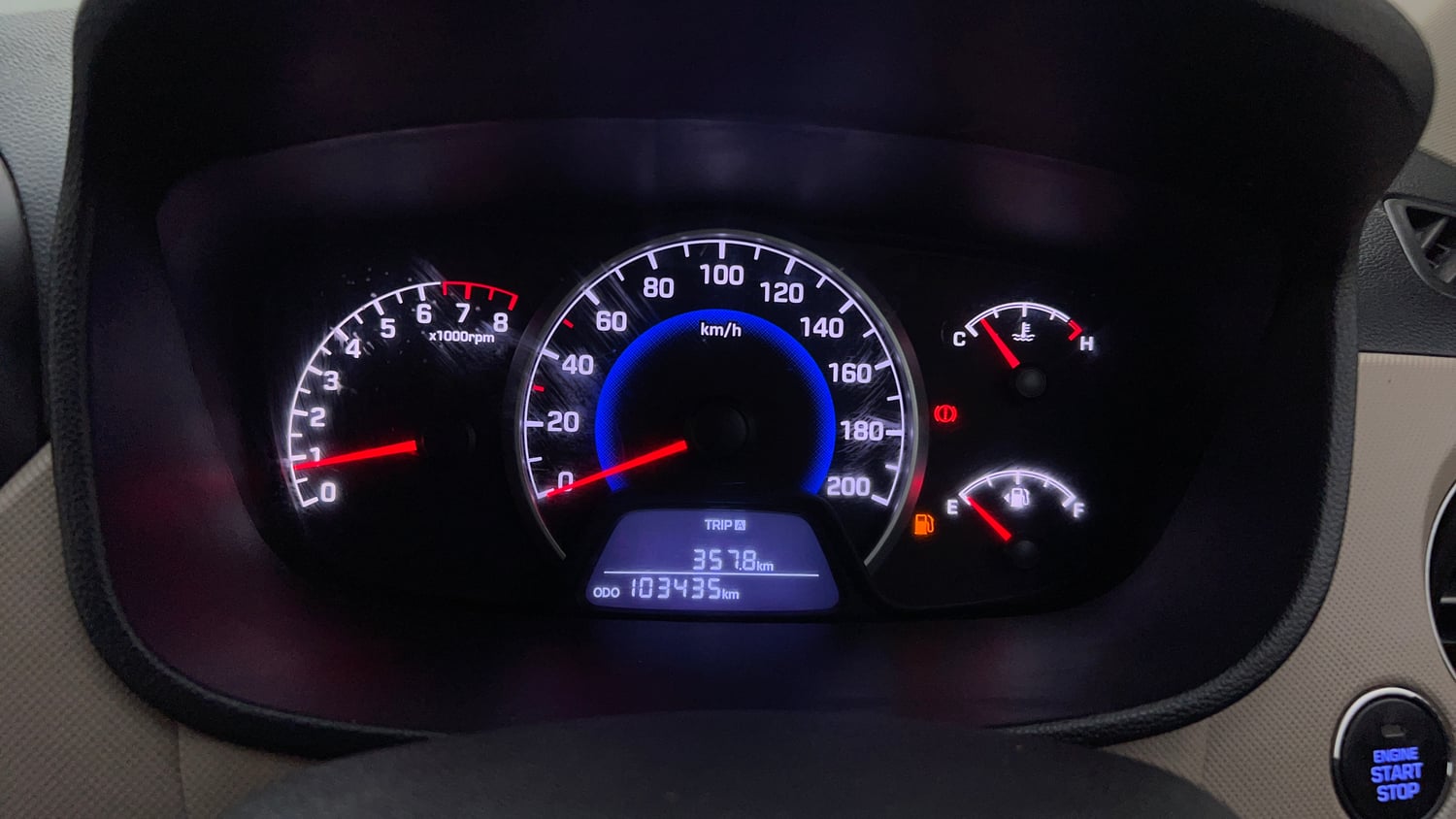 Used 2019 Hyundai Grand i10 Asta 1.2 Kappa VTVT Petrol Manual interior CLUSTERMETER VIEW