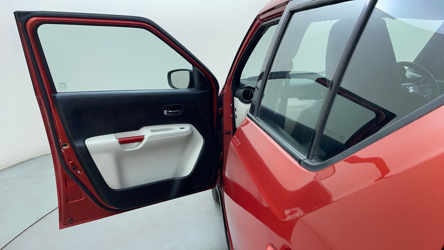 Used 2017 Maruti Suzuki Ignis Zeta 1.2 AMT Petrol Automatic interior LEFT FRONT DOOR OPEN VIEW