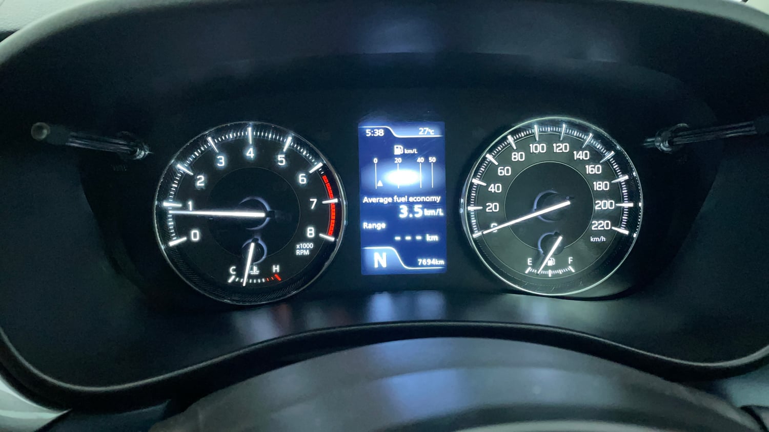 Used 2023 Maruti Suzuki Baleno Alpha AGS Petrol Automatic interior CLUSTERMETER VIEW