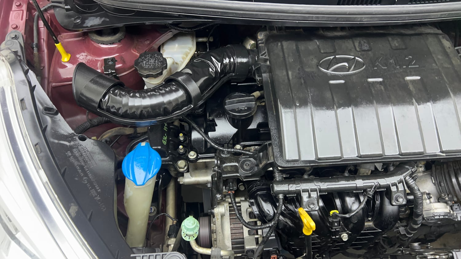 Used 2013 Hyundai Grand i10 Sportz 1.2 Kappa VTVT Petrol Manual engine ENGINE RIGHT SIDE VIEW