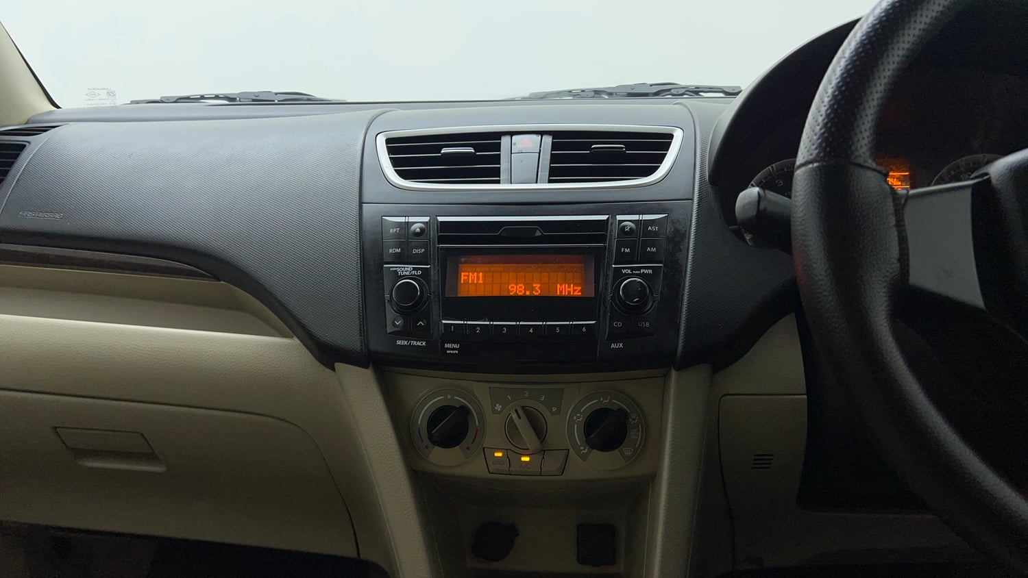 Used 2016 Maruti Suzuki Swift Dzire VXI (O) Petrol Manual interior MUSIC SYSTEM & AC CONTROL VIEW
