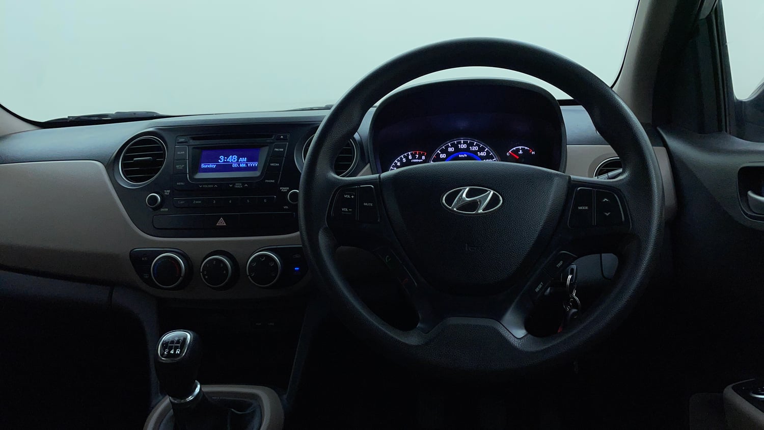 Used 2015 Hyundai Grand i10 Sportz 1.2 Kappa VTVT Petrol Manual interior STEERING VIEW