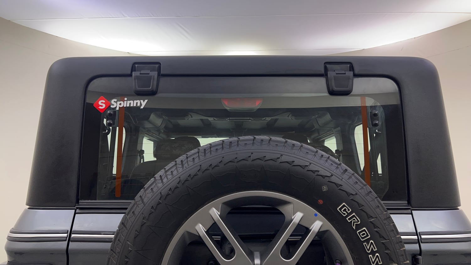 Used 2023 mahindra Thar LX Hard Top Petrol MT 4WD Petrol Manual exterior BACK WINDSHIELD VIEW