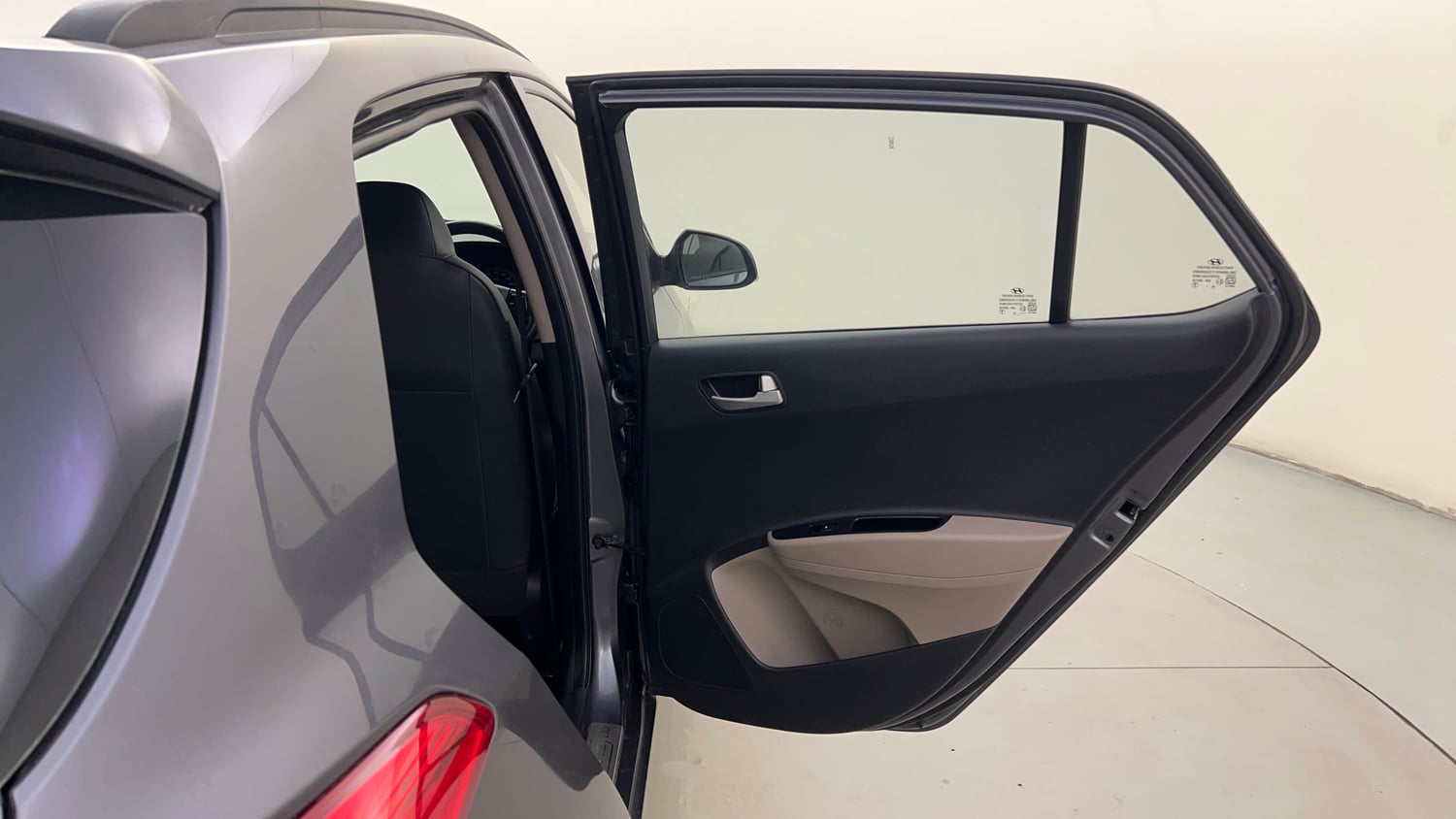 Used 2015 Hyundai Grand i10 Asta 1.2 Kappa VTVT Petrol Manual interior RIGHT REAR DOOR OPEN VIEW