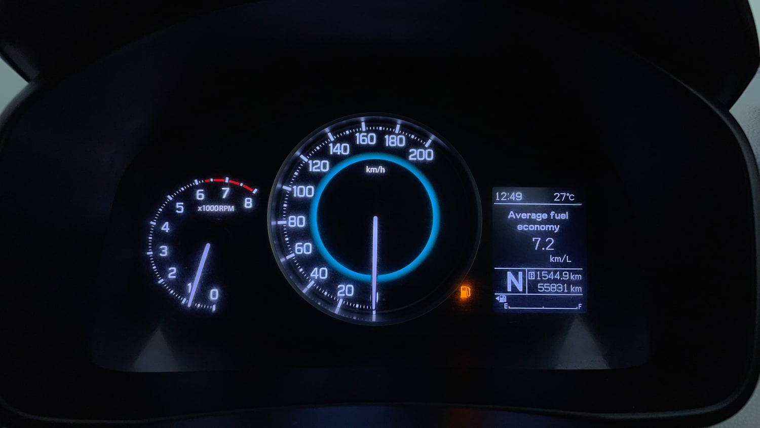 Used 2017 Maruti Suzuki Ignis Zeta 1.2 AMT Petrol Automatic interior CLUSTERMETER VIEW