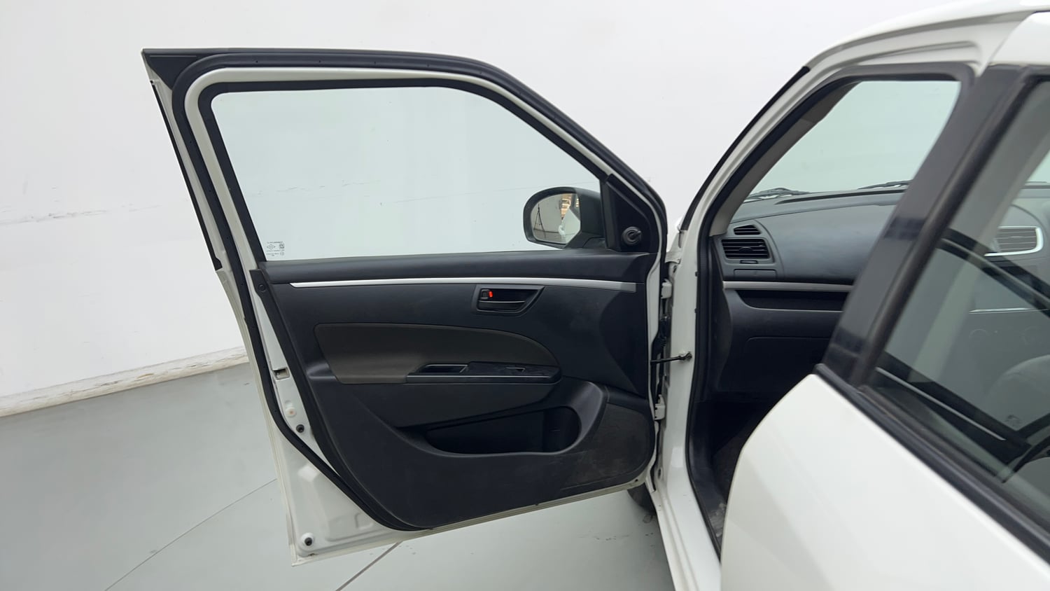Used 2017 Maruti Suzuki Swift Lxi (O) Petrol Manual interior LEFT FRONT DOOR OPEN VIEW