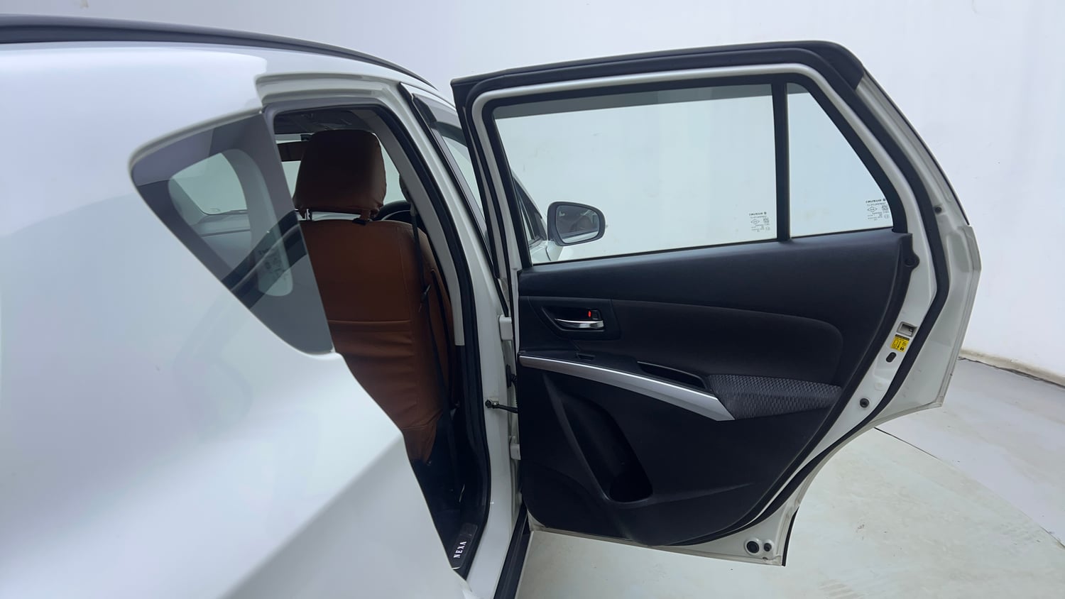 Used 2021 Maruti Suzuki S-Cross Zeta AT Petrol Automatic interior RIGHT REAR DOOR OPEN VIEW