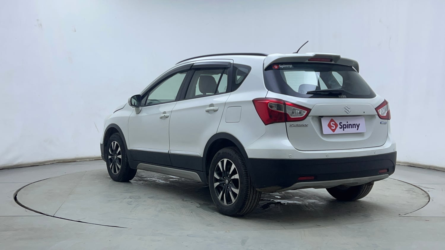 Used 2021 Maruti Suzuki S-Cross Zeta AT Petrol Automatic exterior LEFT REAR CORNER VIEW
