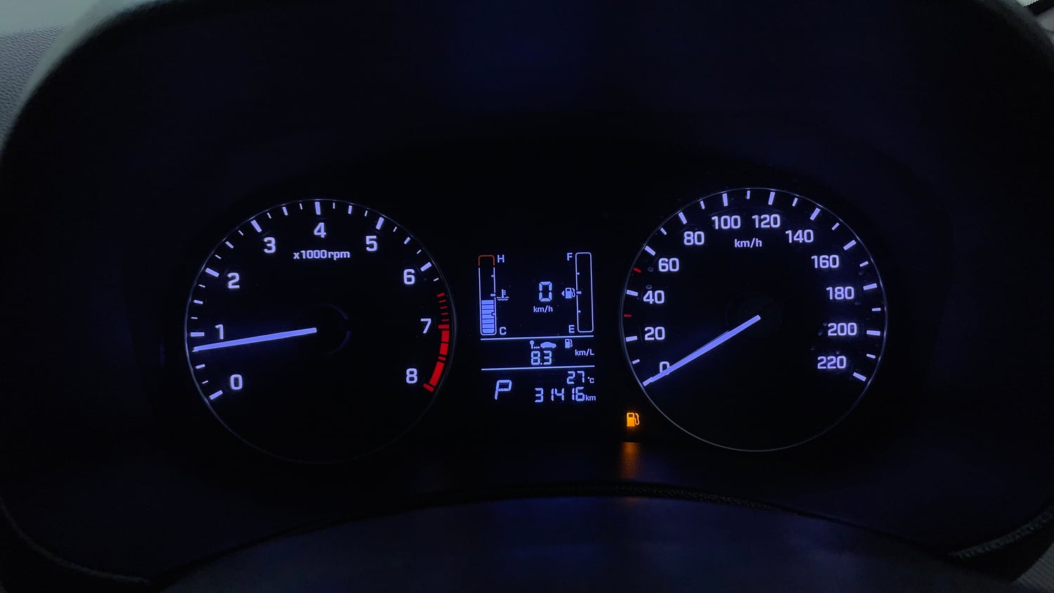 Used 2019 Hyundai Creta SX 1.6 AT Petrol Petrol Automatic interior CLUSTERMETER VIEW