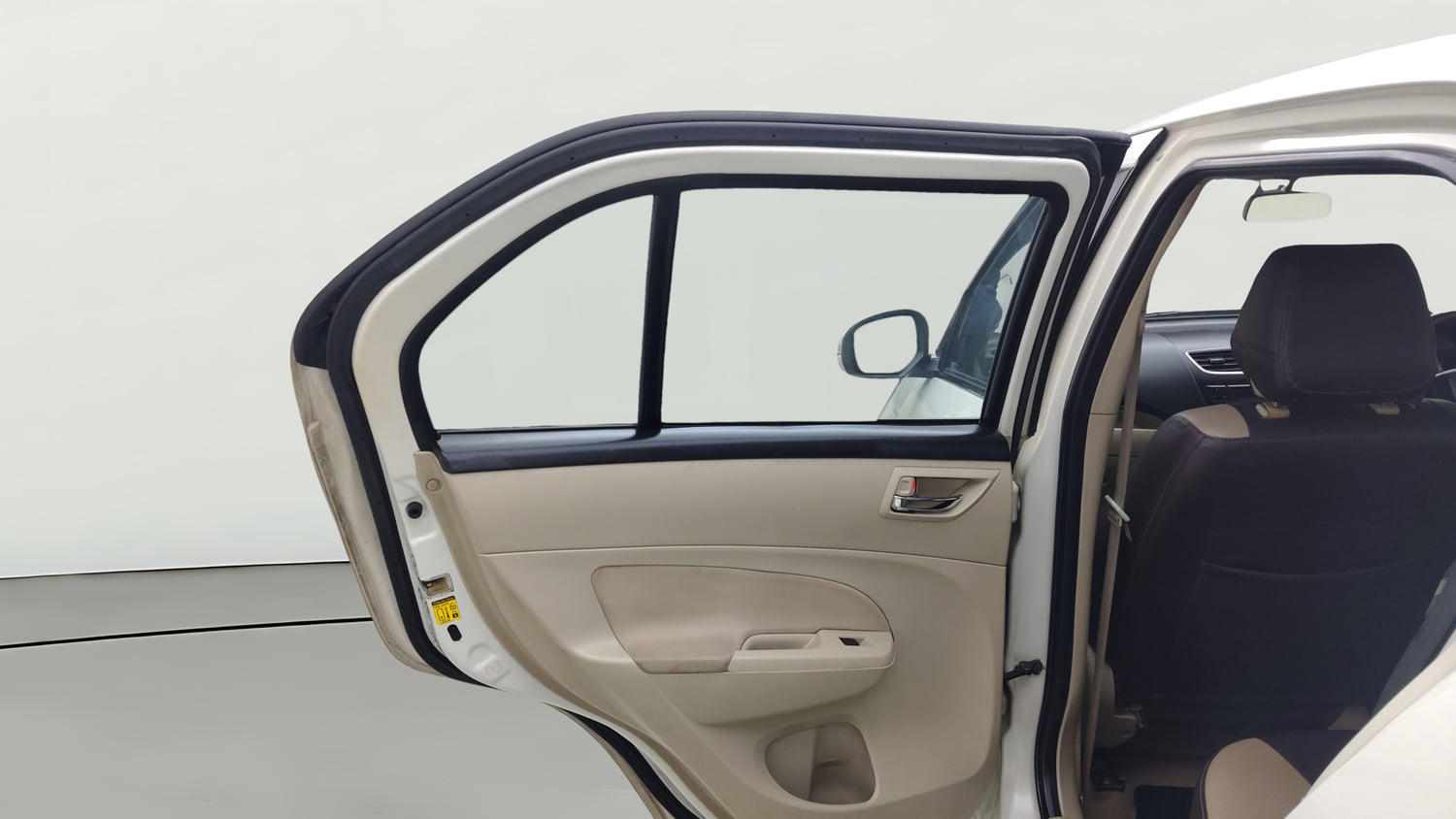 Used 2014 Maruti Suzuki Swift Dzire VXI Petrol Manual interior LEFT REAR DOOR OPEN VIEW