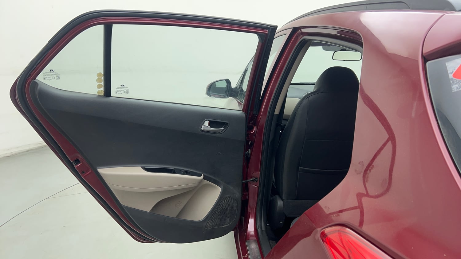 Used 2013 Hyundai Grand i10 Sportz 1.2 Kappa VTVT Petrol Manual interior LEFT REAR DOOR OPEN VIEW
