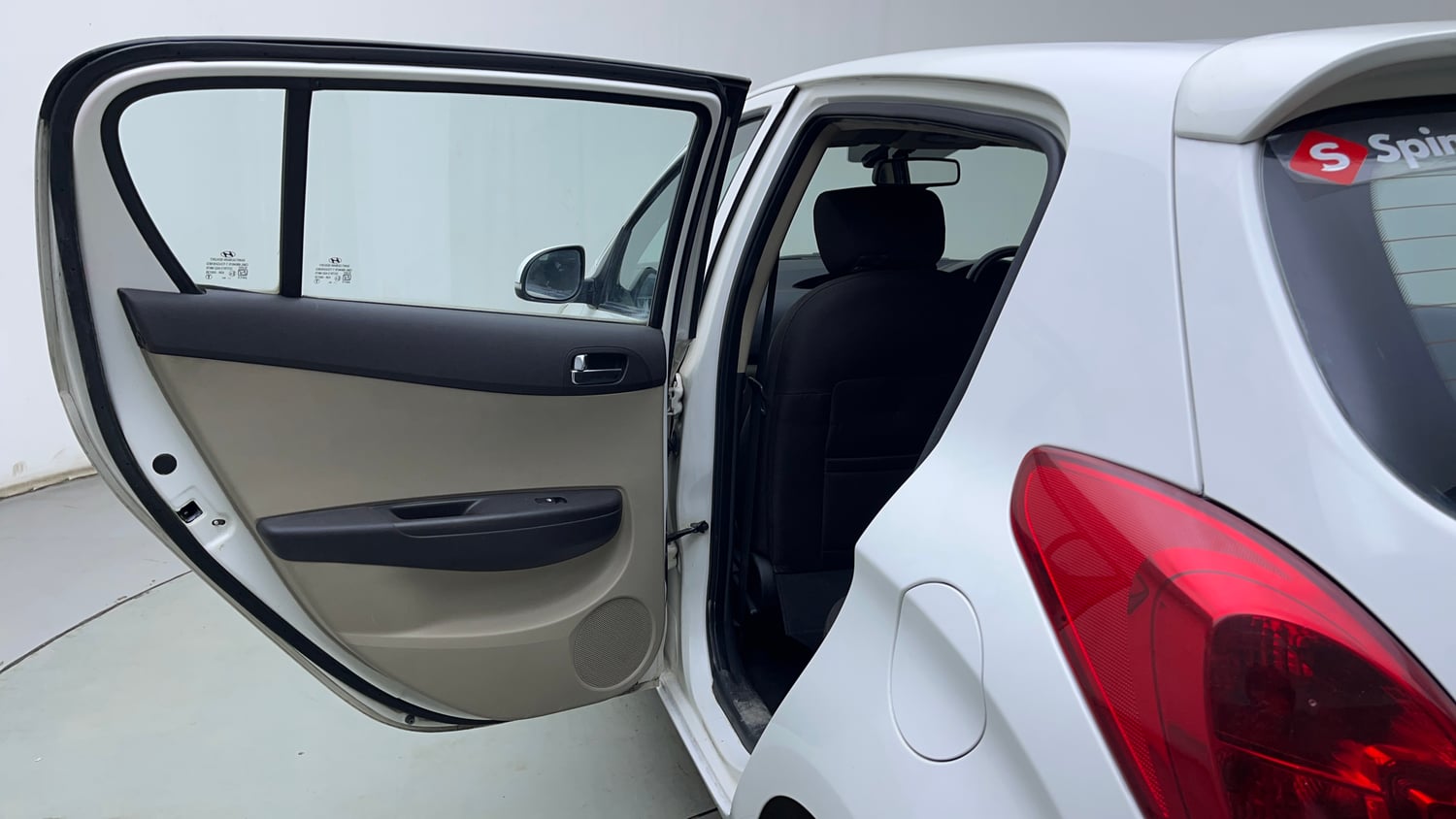 Used 2012 Hyundai i20 Asta 1.2 Petrol Manual interior LEFT REAR DOOR OPEN VIEW