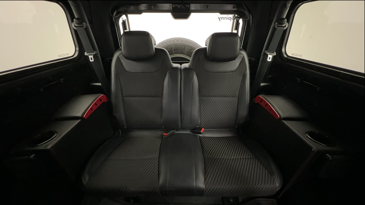 Used 2022 mahindra Thar LX Hard Top Petrol MT 4WD Petrol Manual interior REAR SEAT CONDITION VIEW