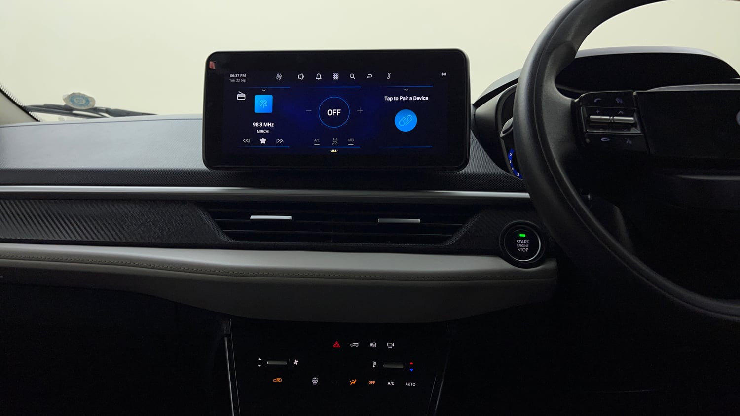 Used 2024 Tata Nexon Creative Plus S 1.2 Revotron Petrol 7DCA Petrol Automatic interior MUSIC SYSTEM & AC CONTROL VIEW