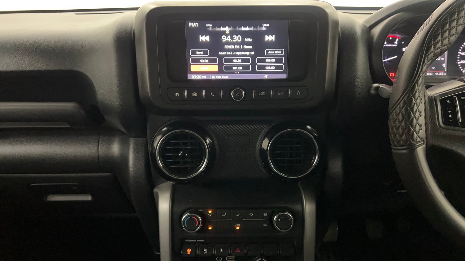 Used 2022 mahindra Thar LX Hard Top Petrol MT 4WD Petrol Manual interior MUSIC SYSTEM & AC CONTROL VIEW